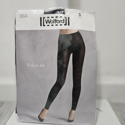 Wolford Velvet 66 Leggings Dark Gray Small (Brand New)